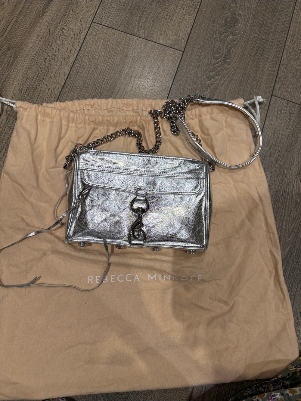 Glam Silver Rebecca Minkoff Purse